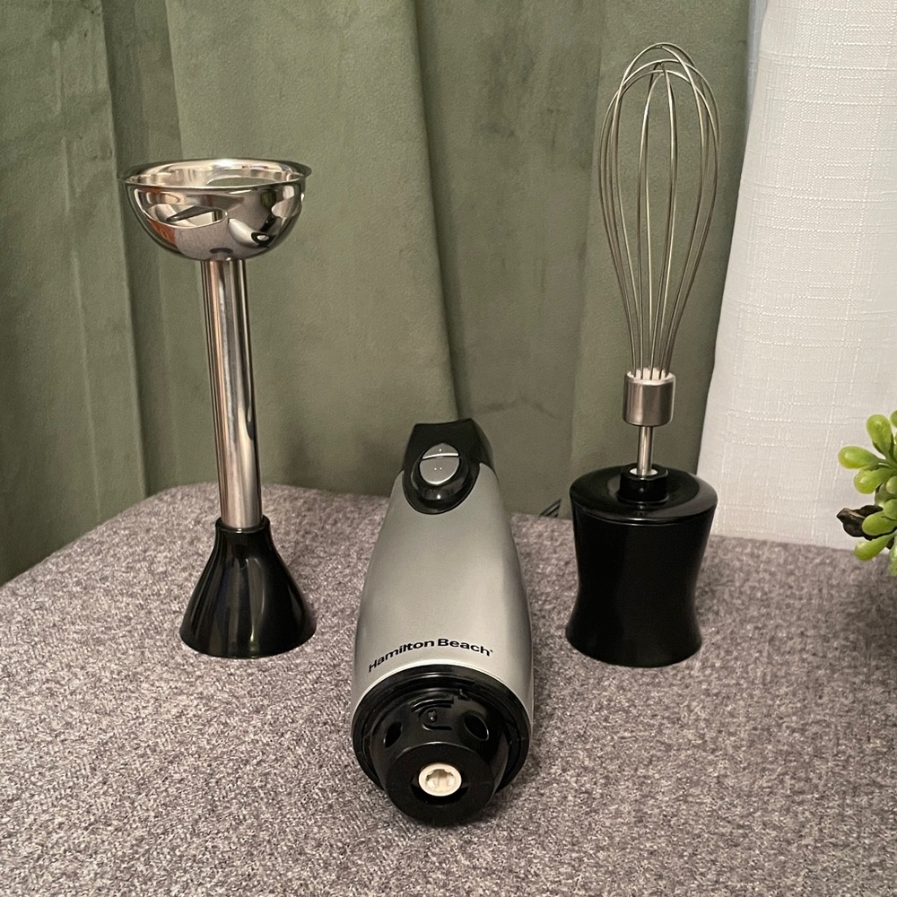 Hamilton Beach Hand-blender #59762 2-In-1 Whisk & Blending Wand Stick Stainless